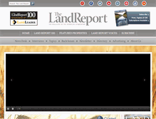 Tablet Screenshot of landreport.com